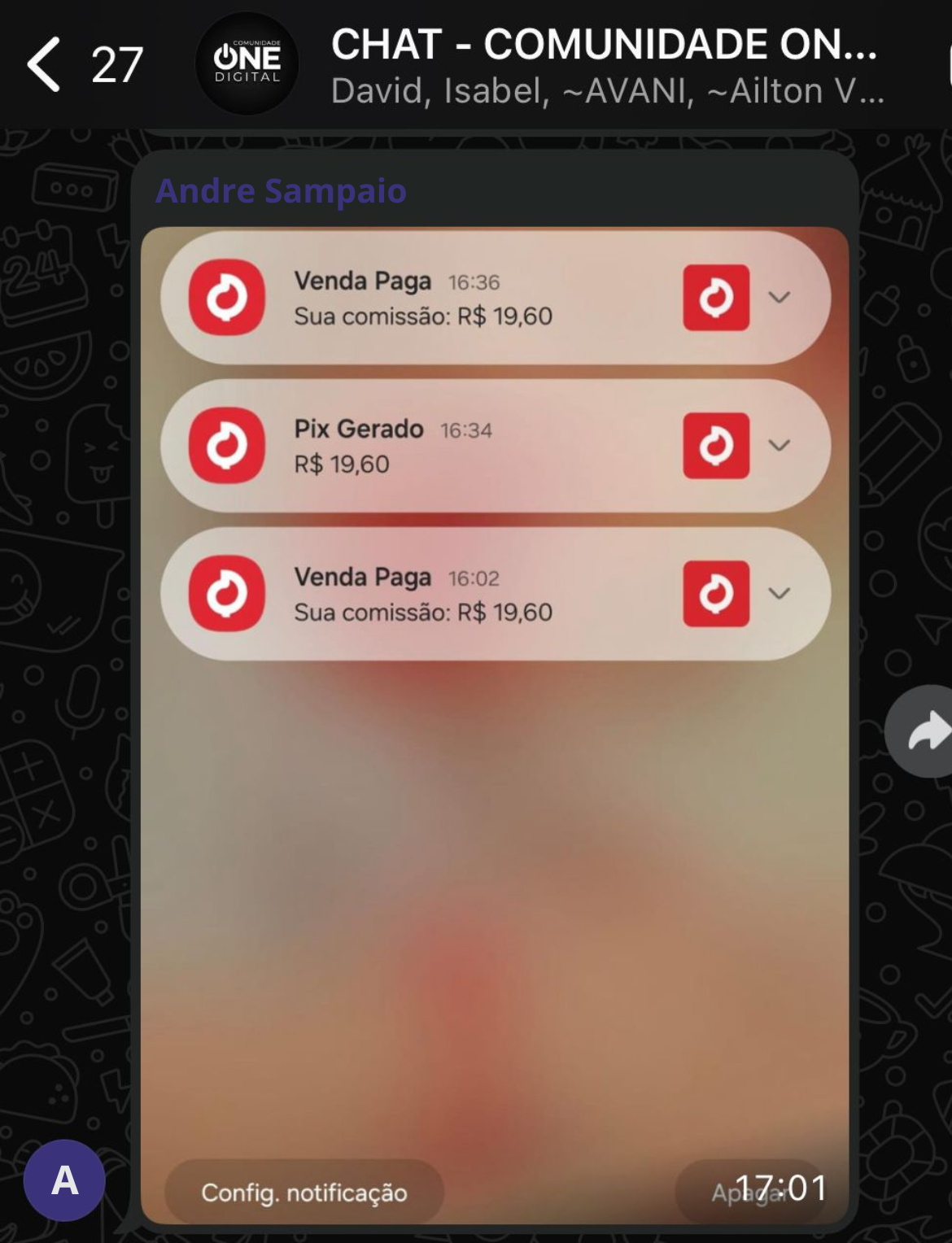 Print de resultado da comunidade 2